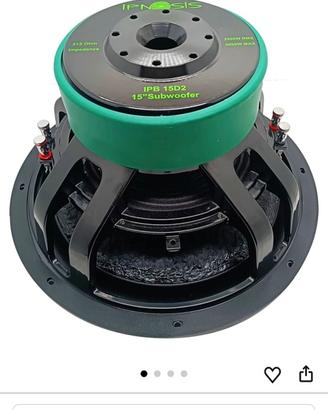 Subwoofer 38 cm ipnosis 2000 watt rms 4000 max
