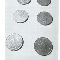 6 monete da 200 lire celebrative