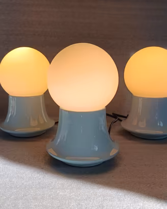 LOTTO 3 Lampade Vintage Space Age modernariato