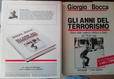 Gli anni del terrorismo   G. Bocca