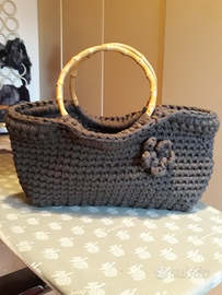 Borsa fatta a mano in cotone