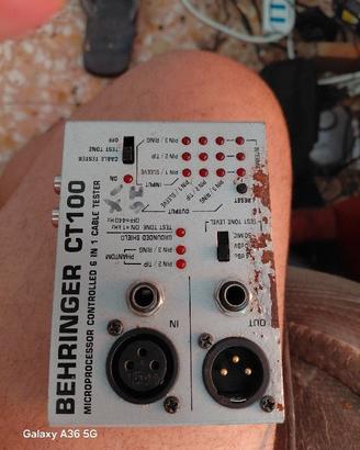 ct 100 cable tester test cavi xlr plugg bnc eccc