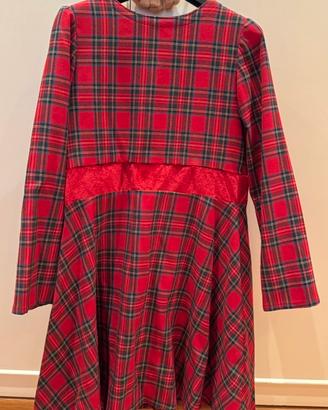 Abito tartan bambina Capodanno
