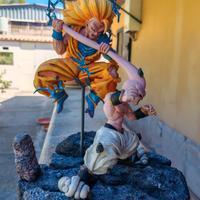 Dragon ball Z Due Statue Goku Ssj3 Kid Buu Vegeta