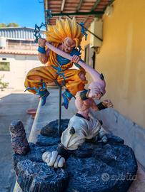 Dragon ball Z Due Statue Goku Ssj3 Kid Buu Vegeta
