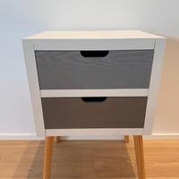 COMODINO DUE CASSETTI "MAISON DU MONDE"