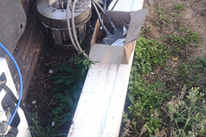 Gru idraulica per barca ausiliaria tipo tender