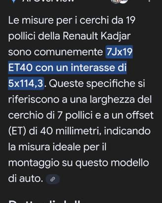  cerchi originali Renault