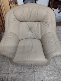 Poltrona di pelle 
