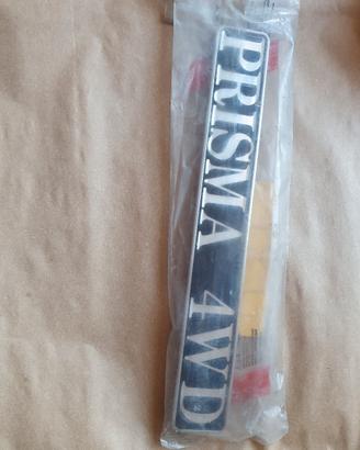 Targhetta posteriore badge sigla Lancia prisma 4WD