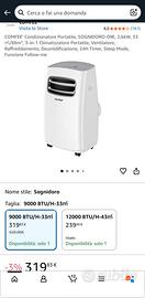 Condizionatore portatile Confee sognidoro 09E