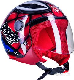 CASCO JET BIMBI GRAFICA SPIDERMAN MISURA YXL