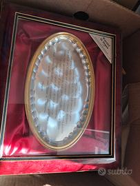 quadro vintage con dedica piatto nozze d'oro 50 