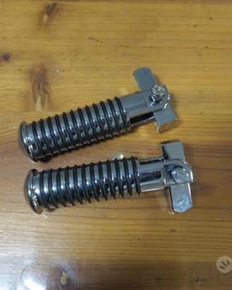 Pedane cromate per moto custom