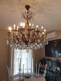 Lampadario a gocce cristallo