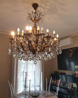 Lampadario a gocce cristallo
