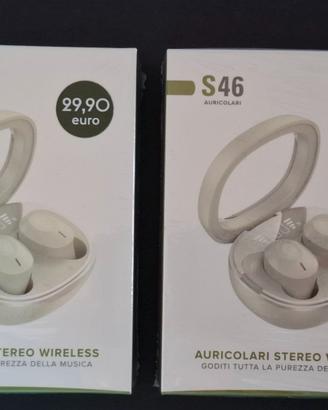 CUFFIE/AURICOLARI S46 WIRELESS VERSIONE V5.3 NUOVE