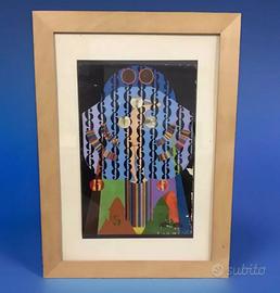 Quadro ANDREA PICINI tecnica mista anni 70 Tarocch