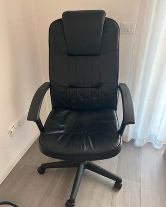 sedia girevole in similpelle 