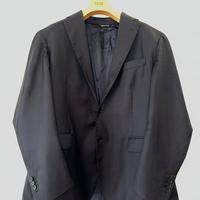 Giacca uomo nera lana tasmania 100%