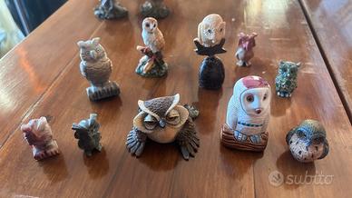 10 gufi e civette decorative da collezione