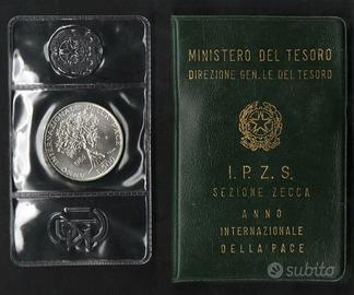 Moneta 500 Lire Argento "Anno Della Pace" 1986