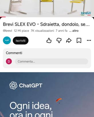 Seggiolone e Culla