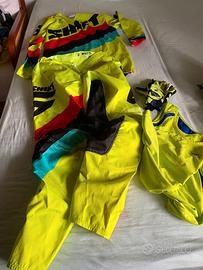tuta motocross WHITE 3 NUOVA