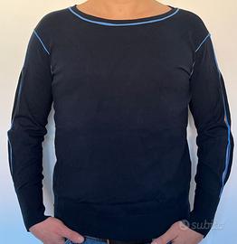MAGLIONE nuovo ARMANI EXCHANGE unisex Blu tg S