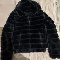 Giacca donna reversibile utilizzo piumino o pellic