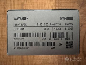 Rayban Meta wayfarer nuovo imballato