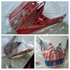 ( 3 ) SPOILER/BECCO X CASCO MOTO CROSS NUOVI