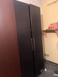 Armadio, letto, frigo