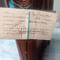 Scultura/Base per lampada da tavolo legno/ceramic 