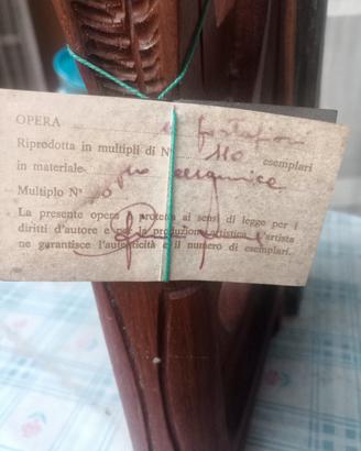 Scultura/Base per lampada opera d'arte d'autore.
