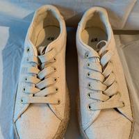 Scarpe H&M n 39 tessuto e corda cone nuove