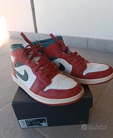 Air Jordan 1 mid Sail/Midnight Green n.40.5