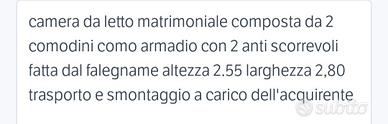 camera da letto matrimoniale 
