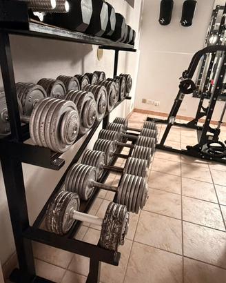 Attrezzatura, Manubri, Pavimento e Sacco da Boxe