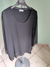 Maglia con paillettes donna 