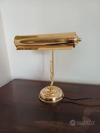 Lampada da scrivania in ottone