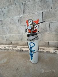 Bombola co2 con manometro Tunze