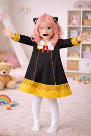 Costume carnevale bambina Anya Spy x Family + Wig