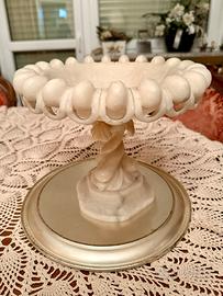 Alzatina / centrotavola in onice lavorato di fine