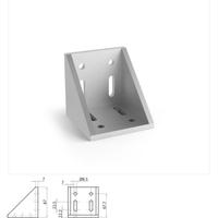 Staffa / Angolare fissaggio 87x87 - 43x43 - 25x40