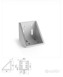 Staffa / Angolare fissaggio 87x87 - 43x43 - 25x40