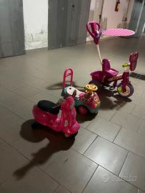 Tricicli,seggiolini da bicicletta, da tavolo,terra