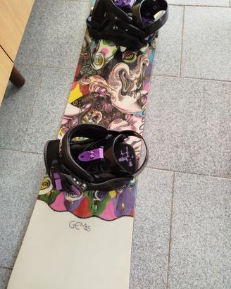Snowboard APO GEM 145 + Attacchi Drake + Sacca