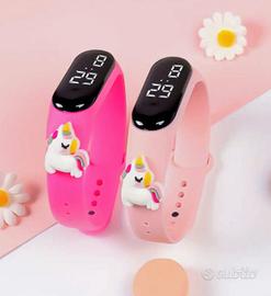 1 Orologio Digitale per Bambini Cinturino Silicone