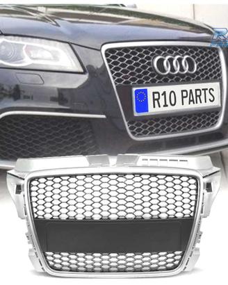 GRIGLIA AUDI A3 8P 08-12 LOOK RS3 GRIGIO CHIARO